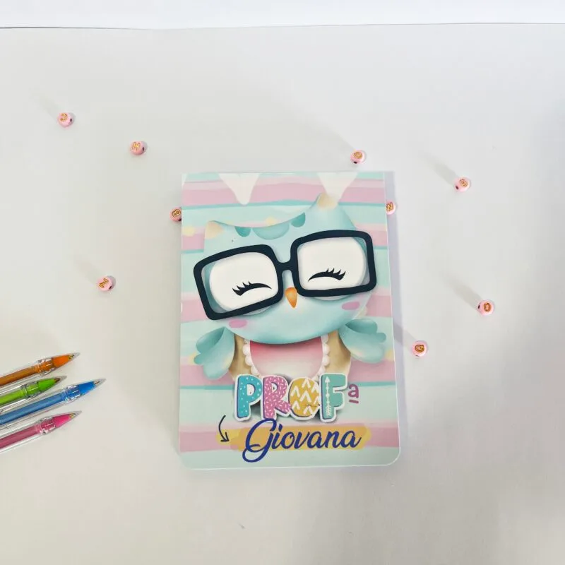 Bloquinho cartonado 14x10 com caneta